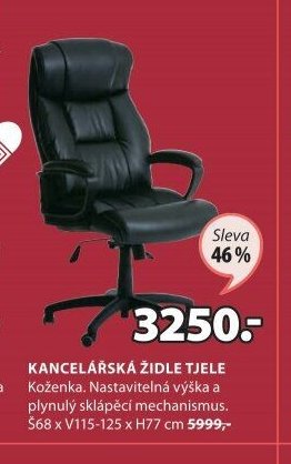 KANCELÁŘSKÁ ŽIDLE TJELE