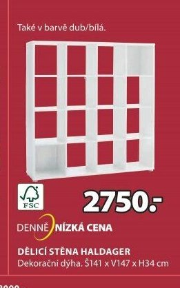 DĚLICÍ STĚNA HALDAGER