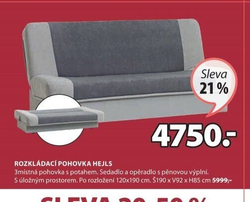 ROZKLÁDACÍ POHOVKA HEJLS
