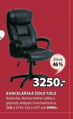 KANCELÁŘSKÁ ŽIDLE TJELE