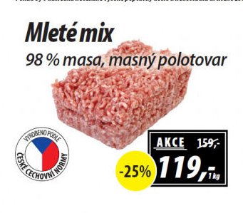 Mleté mix - ZEMAN maso - uzeniny aktualniletaky.eu