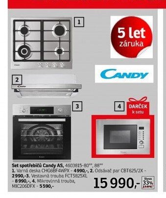 Set spotřebičů Candy AS