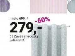 Závěs s kroužky GRÁSER
