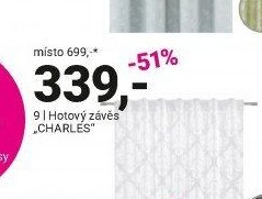 Hotový závěs CHARLES