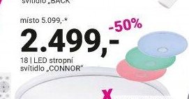 LED stropní svítidlo CONNOR