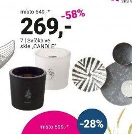 Svíčka ve skle CANDLE - Möbelix aktualniletaky.eu