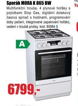 Sporák MORA K 865 BW - EVA.cz aktualniletaky.eu