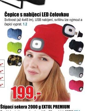 Čepice s nabíjecí LED čelovkou - EVA.cz aktualniletaky.eu