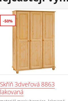 Skříň 3dveřová 8863 lakovaná