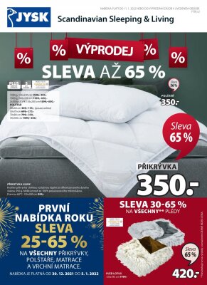 aktuální leták Jysk 27.12.2022-11.1.2023