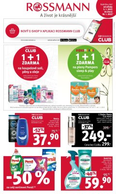 aktuální leták ROSSMANN drogerie 5.1.2022-18.1.2022