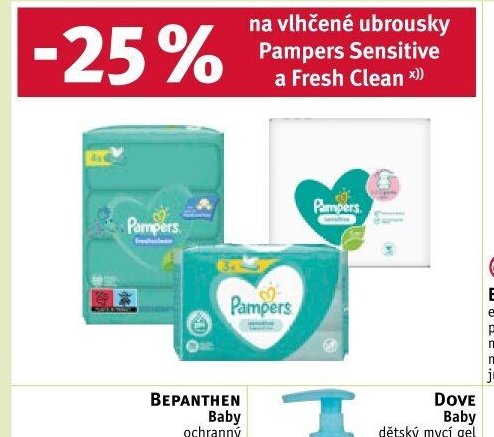 Pampers Sensitive a Fresh Clean