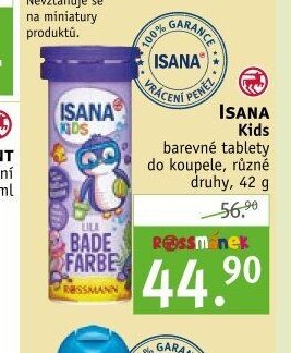 ISANA Kids barevné tablety do koupele