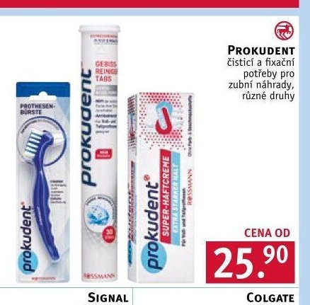 Prokudent čisticí a fixační potřeby