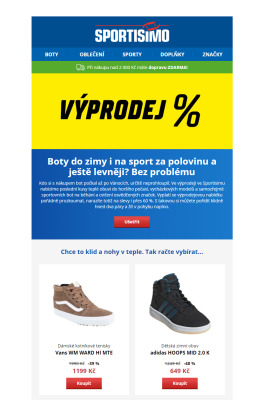 aktuální leták Sportisimo 4.1.2022-9.1.2022
