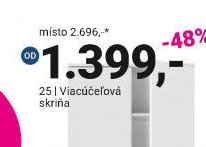 Vícúčeľová skriňa