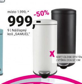 Nášlapný koš SAMUEL - Möbelix aktualniletaky.eu