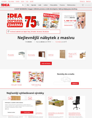aktuální leták IDEA nábytek 11.1.2022-17.1.2022