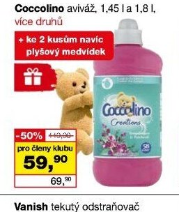 Coccolino aviváž, 1,45 l a 1,8 l