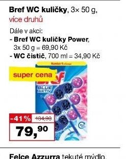 Bref WC kuličky, 3× 50 g