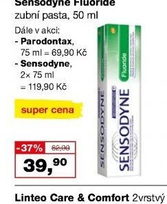 Sensodyne Fluoride zubní pasta, 50 ml
