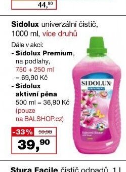 Sidolux univerzální čistič, 1000 ml, více druhů