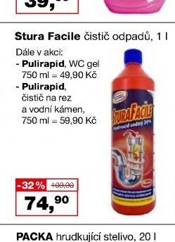 Stura Facile čistič odpadů, 1 l