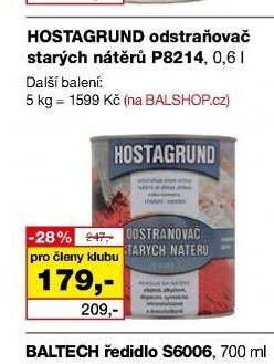 HOSTAGRUND odstraňovač starých nátěrů P8214, 0,6 l