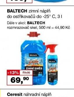 BALTECH zimní náplň do ostřikovačů do -25° C, 3 l
