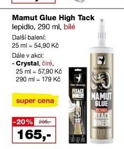 Mamut Glue High Tack lepidlo, 290 ml, bílé