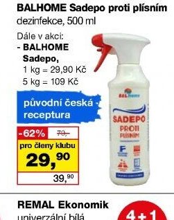BALHOME Sadepo proti plísním dezinfekce, 500 ml