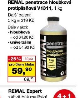 REMAL penetrace hloubková protiplísňová V1311, 1 kg