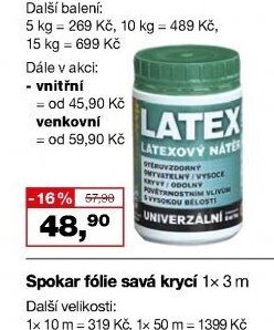 LATEX univerzální latexový nátěr, 0,8 kg