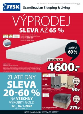 aktuální leták Jysk 12.1.2022-25.1.2022
