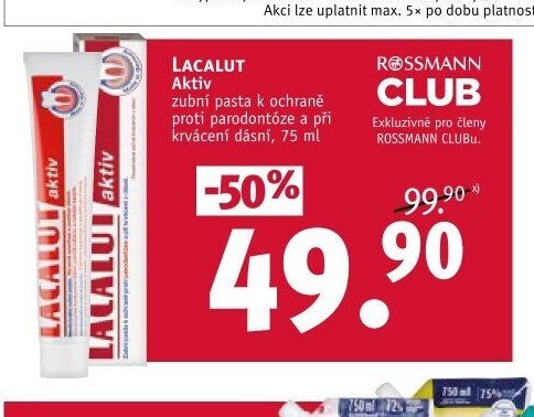 Lacalut Aktiv zubní pasta
