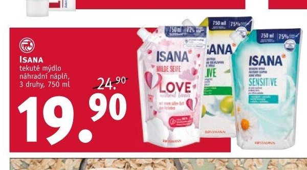 Isana tekuté mýdlo náhradní náplň
