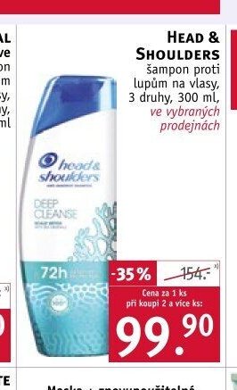 HEAD & SHOULDERS šampon proti lupům na vlasy, 3 druhy, 300 ml