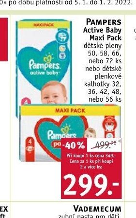 Pampers Active Baby Maxi Pack