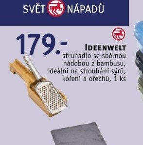 IDEENWELT struhadlo se sběrnou nádobou z bambusu