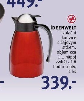 IDEENWELT izolační konvice s čajovým sítkem