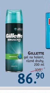 GILLETTE gel na holení