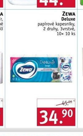Zewa Deluxe papírové kapesníky