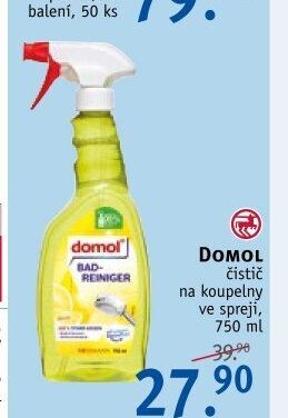 DOMOL čistič na koupelny ve spreji, 750 ml