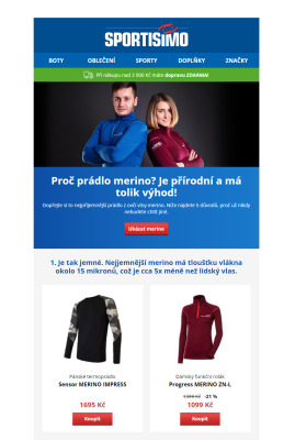 aktuální leták Sportisimo 16.1.2022-21.1.2022