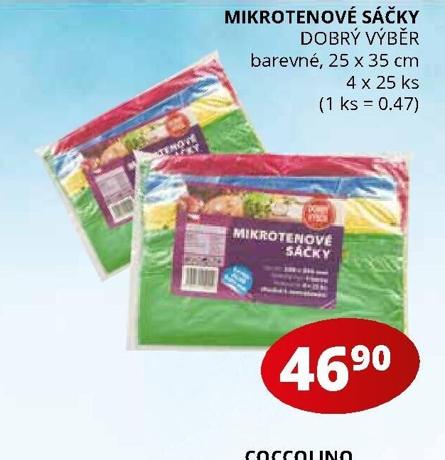 MIKROTENOVÉ SÁČKY DOBRÝ VÝBĚR