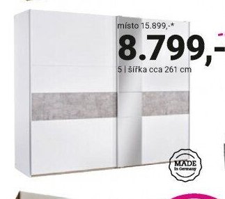 ŠATNÍ SKŘÍŇ S POSUVNÝMI DVEŘMI „KORBACH“