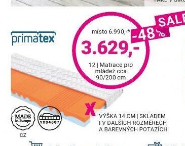 Matrace pro mládež cca 90/200 cm