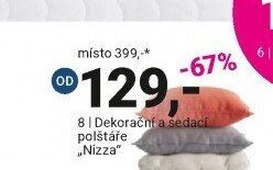 Dekorační a sedací polštáře NIZZA