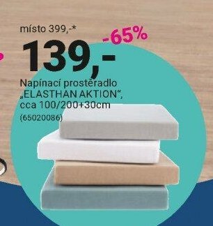 Napínací prostěradlo ELASTHAN AKTION