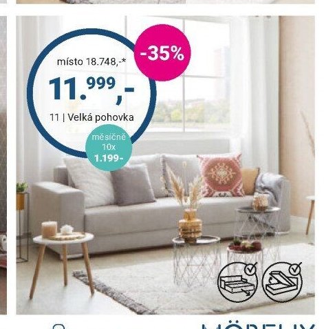 Velká pohovka - Möbelix aktualniletaky.eu